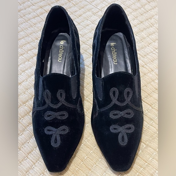 Vintage Le Château suede kitten heels - Picture 6 of 11